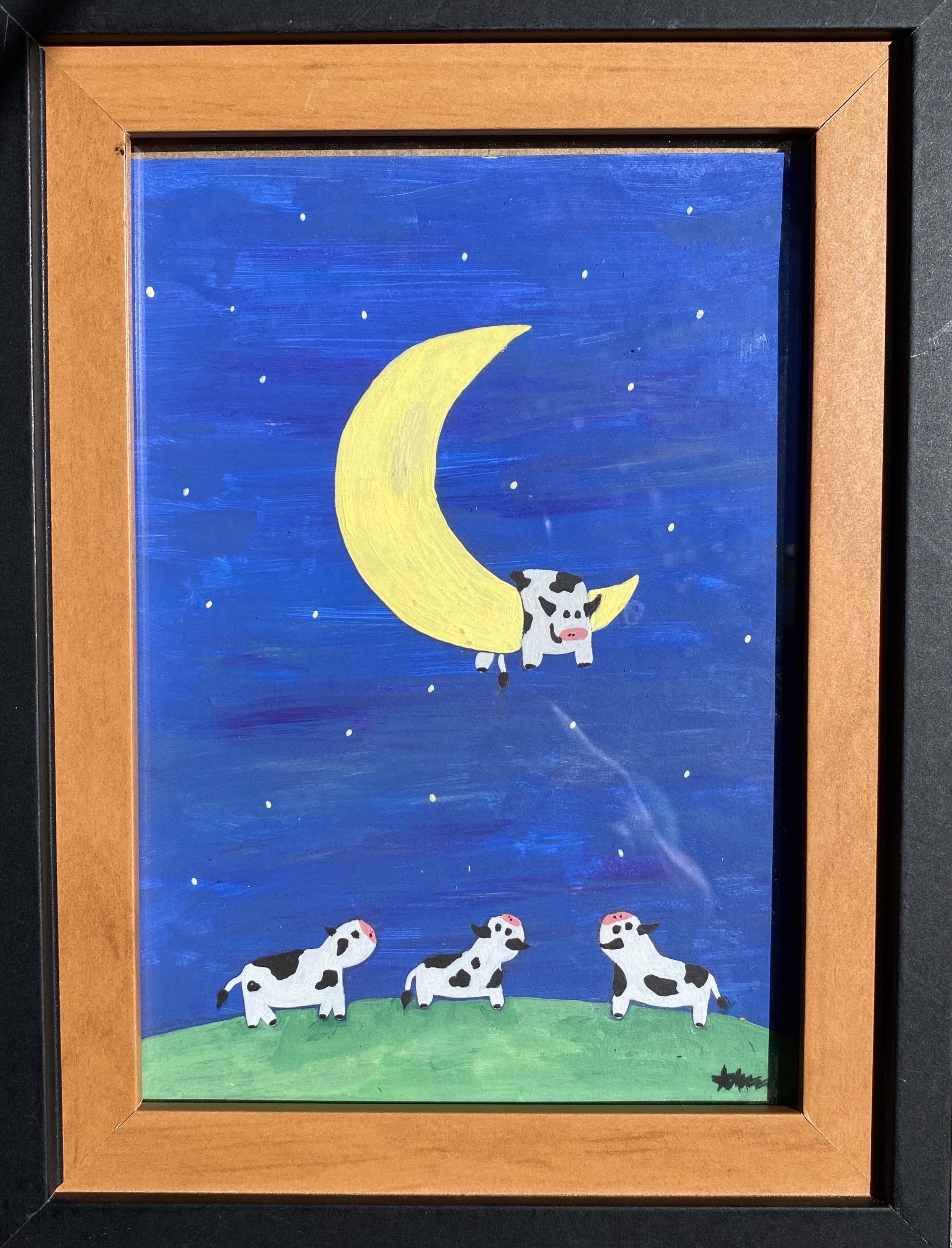Cow stuck on Moon